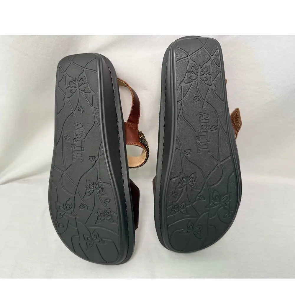 Alegria Verona Hickory Leather Sandal, Size 41 EU, 10.5/11 US New without tags